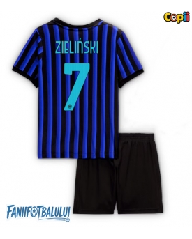 Inter Milan Piotr Zielinski #7 Echipament de Fotbal Replică 2025-26 Copii Acasa (+ Șorturi)